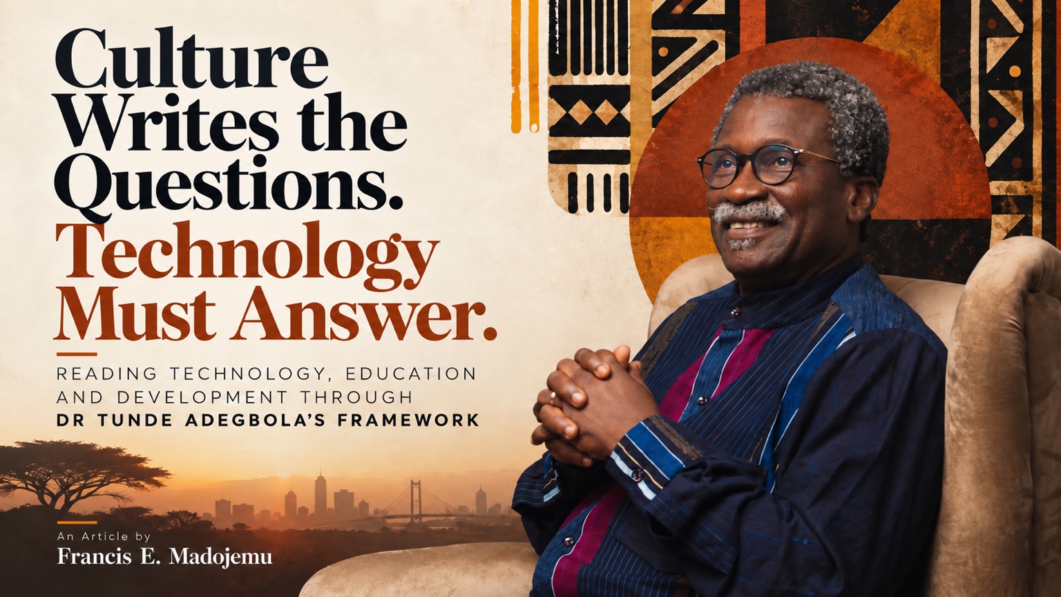 Cover of CULTURE WRITES THE QUESTIONS. TECHNOLOGY MUST ANSWER.